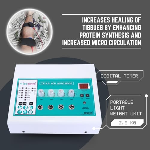 Physiogears Automode 4 Channel Tens Machine for Physiotherapy Tens Auto Mode 4 Channel Euquipment for All Pain Relief Device with One Year Warranty - Image 5