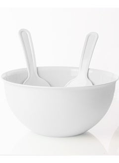 Hobby Bowl Set with Fork and Spoon 5L White  - Image 1