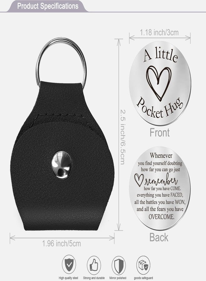 CINDYHE Pocket Hug Token keychain Gifts for Men Women Him Her Dad Mom Son Daughter Brothers Sisters Teacher Boy Girl Friends (Sobriety) - Image 2
