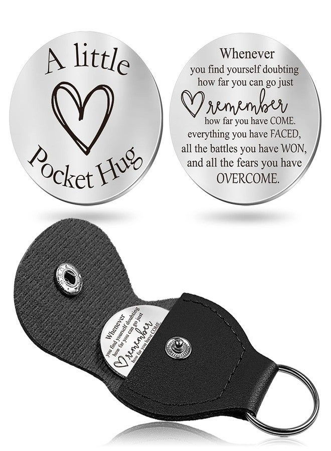 CINDYHE Pocket Hug Token keychain Gifts for Men Women Him Her Dad Mom Son Daughter Brothers Sisters Teacher Boy Girl Friends (Sobriety) - Image 1