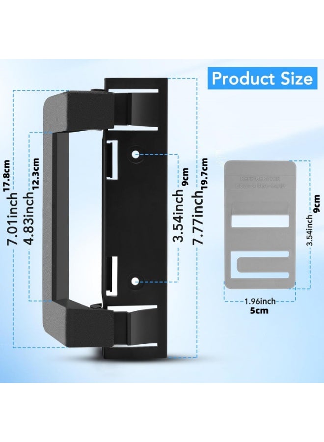2 حزمة 3316882900 مقبض باب ثلاجة RV لـ Dometic ، قطع غيار ثلاجة لـ Dometic DM2872 DM2672 DM2682 DM2882 ، مقبض باب ثلاجة RV Camper مع بطاقة تهوية - Image 4