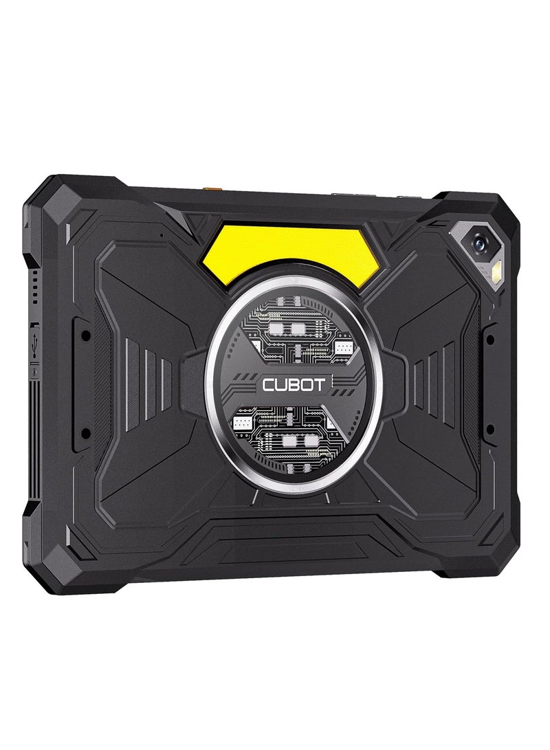 Cubot Tab KingKong S Rugged Tablet 10.1-Inch HD+ 90Hz Display Android 15 6GB RAM 256GB Storage Dual SIM 48MP Rear Camera 16MP Front Camera 33W Fast Charging IP68/IP69K MIL-STD-810H Black - Image 2