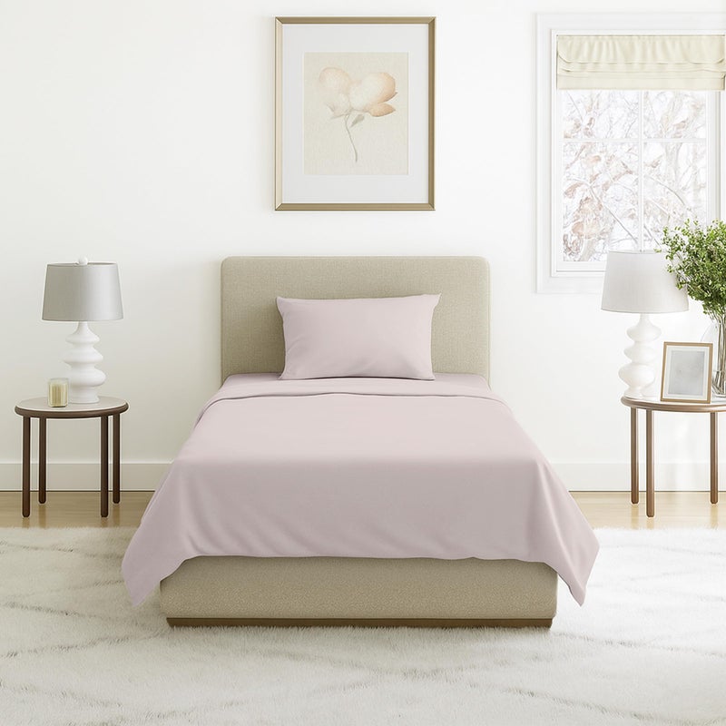 Lavish Home Brushed Microfiber Sheet Set- 3 Piece Bed Linens-Fitted & Flat Sheets, Plus A Pillowcase-Wrinkle, Stain & Fade Resistant by Lavish Home (Twin, Beige) - Image 1