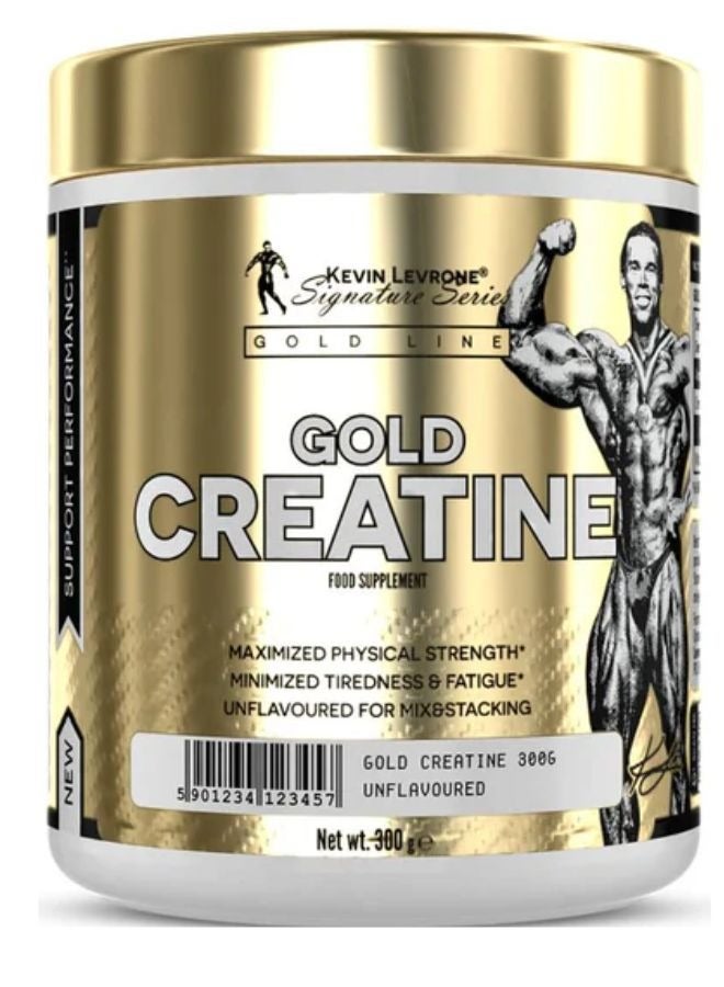 KEVIN LEVRONE Gold Creatine, Unflavored, 300g & Gold Whey, 100% Whey Concentrate, Chocolate Flavour, 2kg Bundle - Image 2