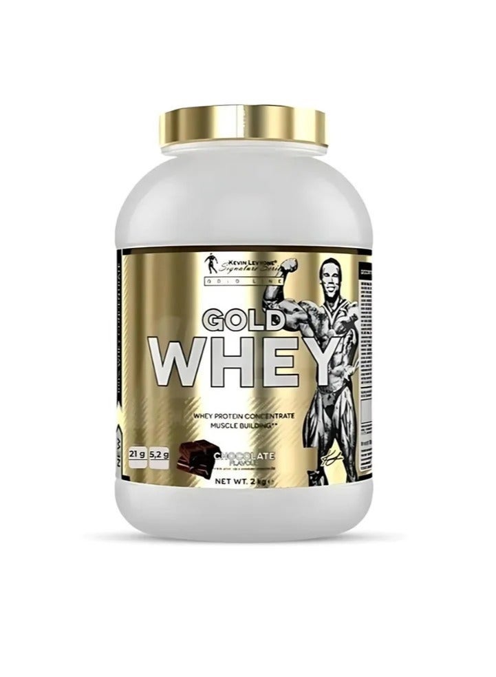 KEVIN LEVRONE Gold Creatine, Unflavored, 300g & Gold Whey, 100% Whey Concentrate, Chocolate Flavour, 2kg Bundle - Image 3