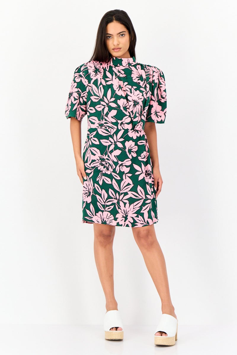 Another Sunday Women Floral Print Mini Dress, Multicolor - Image 4