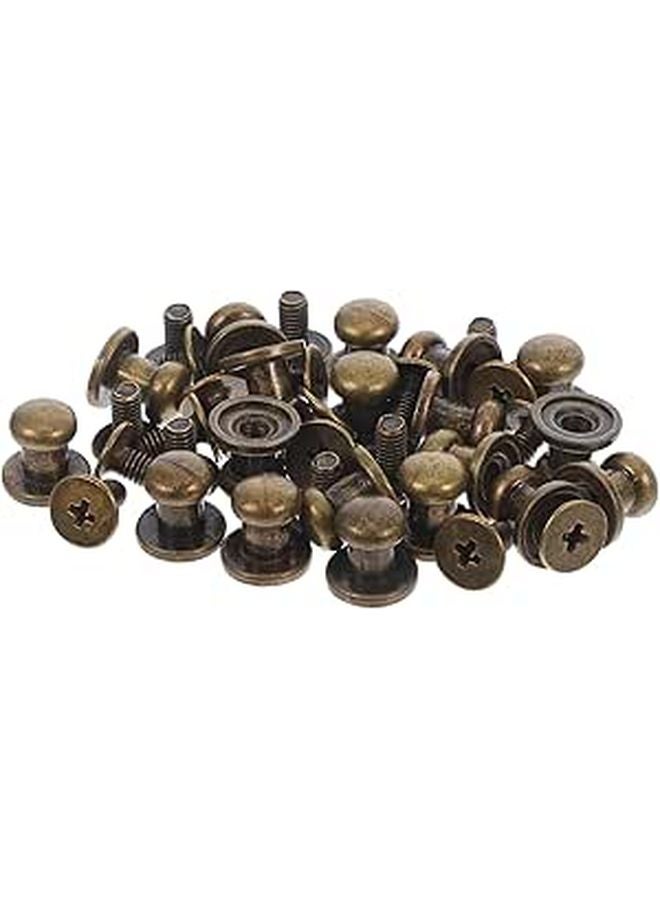 Vintage Bronze Cabinet Pull Handles 20pcs Mini Round Drawer Knobs For Dresser Desk Jewelry Box - Image 1