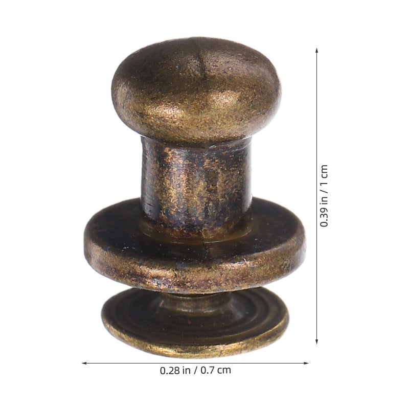 Vintage Bronze Cabinet Pull Handles 20pcs Mini Round Drawer Knobs For Dresser Desk Jewelry Box - Image 3