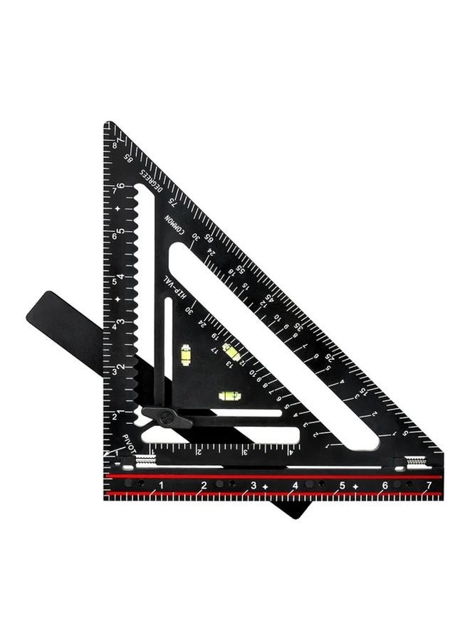 1pc 7 Inch Smart Adjustable Metal Carpenter Square Foldable Woodworking Ruler with Extendable Arm - Image 4
