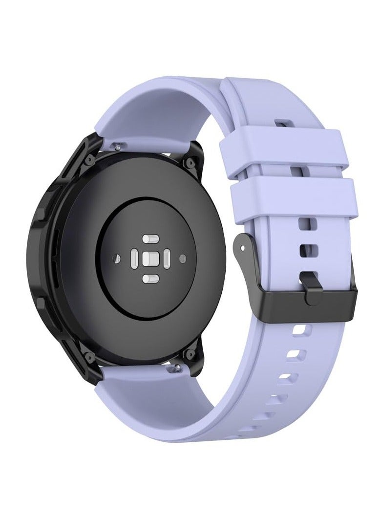 Strap for Xiaomi Watch S1/S1 Active/Mi Watch, Silicone Soft Replacement Strap Watch GT 3 Pro 46 mm/GT 3 46 mm/GT Runner/GT 2 46 mm/Watch 3 Pro Size Strap 22mm Brand (Violet)