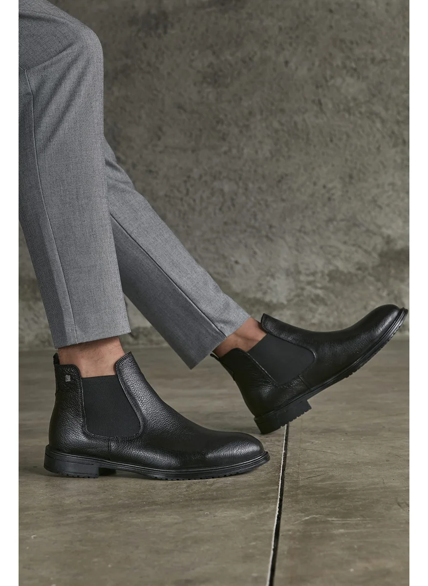 Ziya , Men's Genuine Leather Boots 113447 101 Black