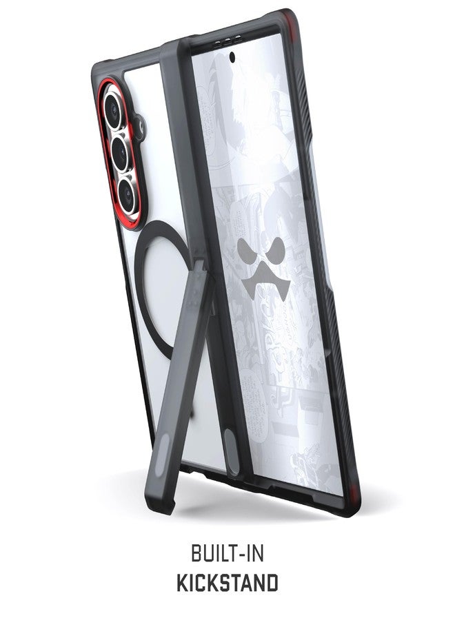جوستك جراب Ghostek Covert Clear لهاتف Galaxy Z Fold7 مع مسند مدمج، وMagSafe، وحماية كاملة للمفصلات، مصمم لهاتف Samsung Galaxy Fold 7 (8 بوصة) موديل 2025 (لون دخاني). - Image 3