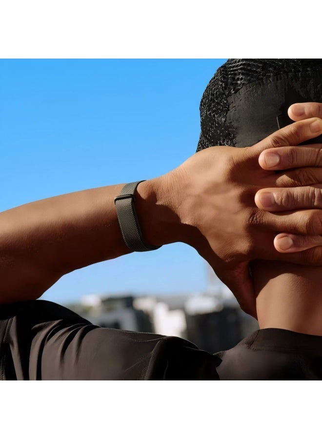 Compatible with Google Fitbit Air Nylon Loop Strap - Official Look Replica - Image 3