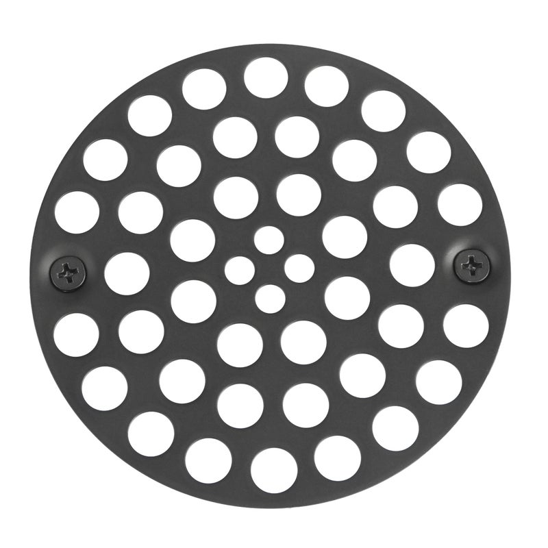 Artiwell 4 Shower Strainer Drain Trim Set Solid Brass Screwin Shower Strainer Drain Cover Replacement Strainer Grid by Artiwell Machine  SelfTapping Screws Included MATT BLACK