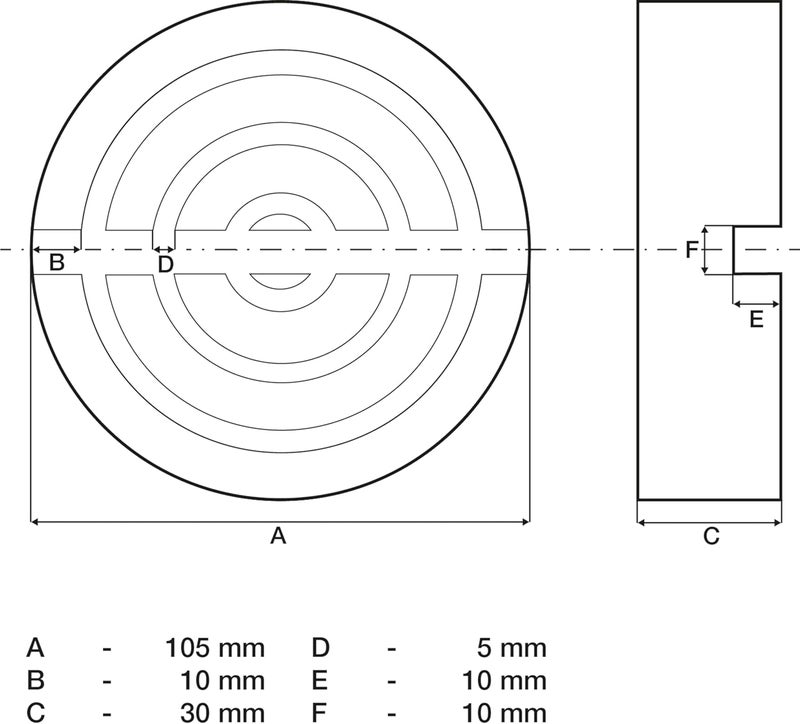 BGS 72110 Rubber Pad for Trolley Jack Diameter 105 mm - Image 2