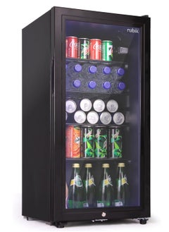 88L Glass Door Refrigerator All Black Edition Four Countertop or Cabinets, Direct Cold with Frost, LED Light and Key Lock, (RB-88HC-JC), Black - pzsku/Z7F87EA154FF0C7CF4641Z/45/1741179813/6010c380-89d5-47ee-ad3d-0337a970a1cd