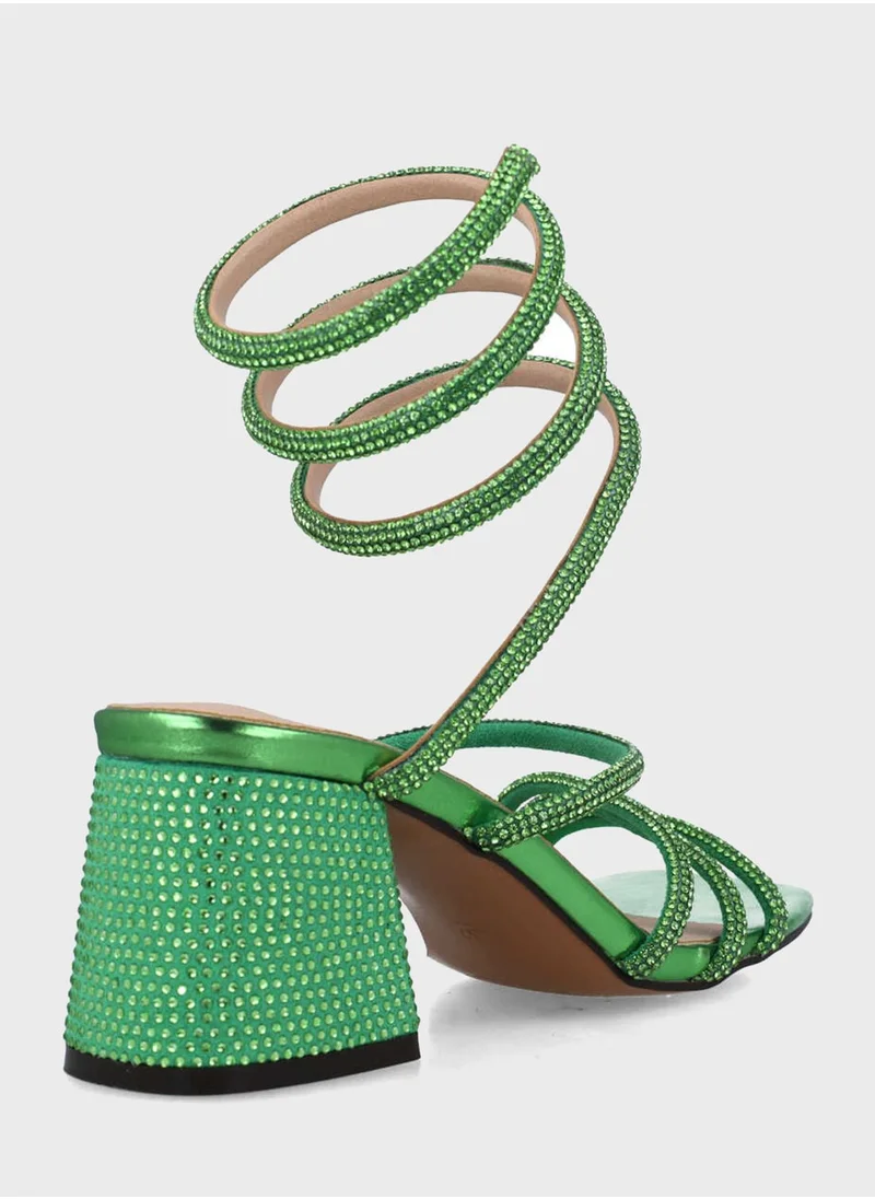 MENBUR Multi Strap High Heel Sandals