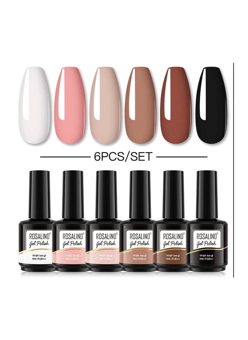 Rosalind ROSALIND 6PCS Gel Nail Polish Set  - Image 2