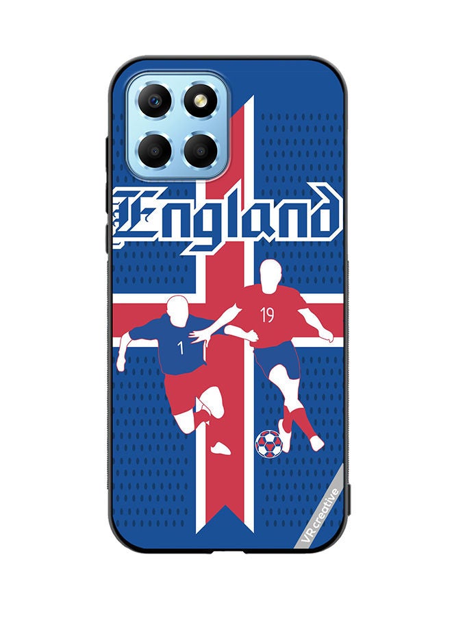 VR CREATIVE Protective Case Cover For Honor X8 5G Sports Soccer Football England Design Multicolour - Image 1