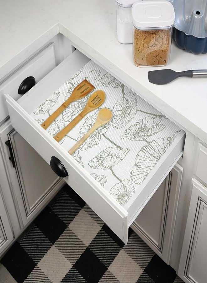 Quttisay Shelf Liner for Kitchen Cabinets Non-Adhesive Cabinet Liner,Non-Slip Drawer Liners,Waterproof Pantry Shelf Liners Cover,Easy to Clean Cabinet Liners for Shelves,Drawers,Cupboard (12In x 10FT) - Image 3