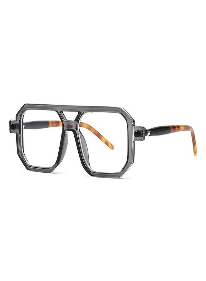 Dervin Blue Light Blocking Blue Cut Zero Power anti-glare Retro Square Eyeglasses frame for Eye Protection from UV by Computer/Tablet/Mobile/Laptop - Image 1