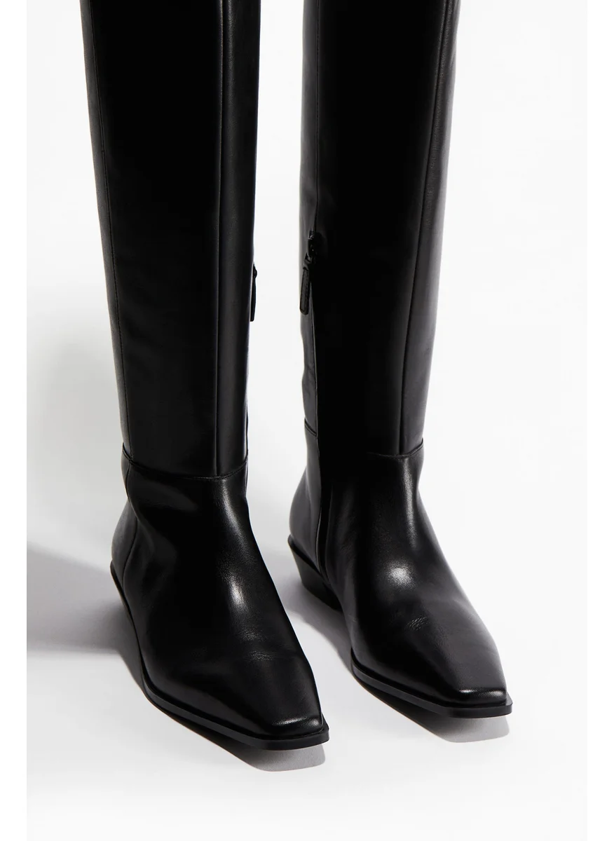اتش اند ام Over-The-Knee Leather Boots