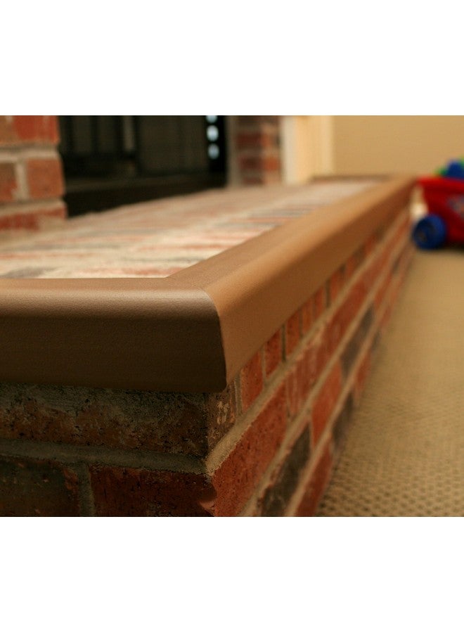 Cardinal Gates SPK Small Hearth Pad Kit - Fireplace Baby Proofing - Adhesive Backed Fireplace Bumpers for Babies - 4 Foot Roll of Padding & Two 6" x 9" Corners - Made in The USA - Brown - Image 4