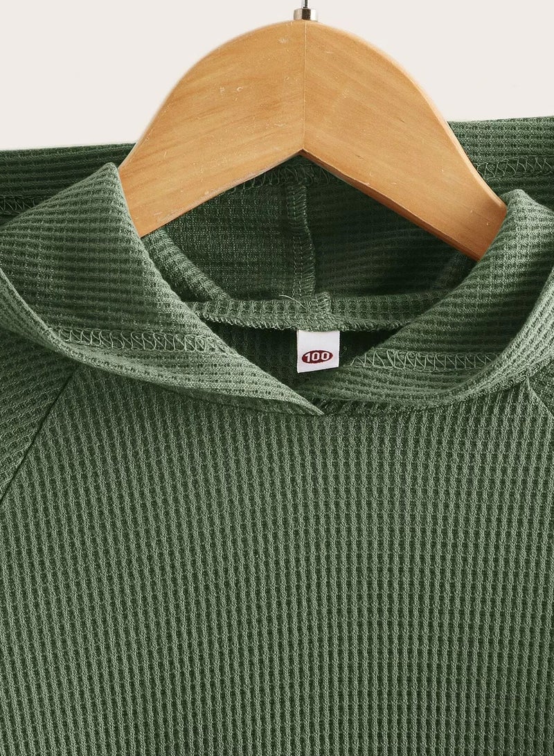 Toddler Boys Solid Kangaroo Pocket Hoodie  - Image 3