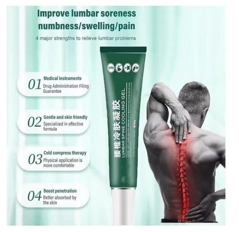 APDMP Cooling Lumbar Pain Relief Gel 20g, Cold Compress Therapy for Back, Muscle, Joint and Knee Pain, Fast Cooling Sensation with Lightweight Non Sticky Texture - Image 2