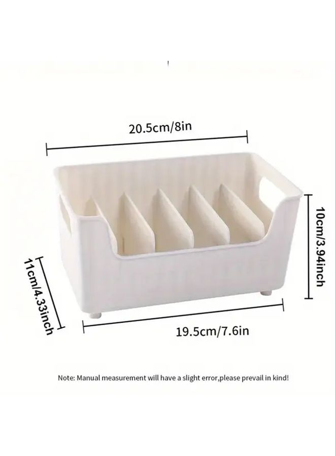 Transparent Plastic Kitchen Spice Rack With Divided Compartments Countertop Organizer For Sauces - Image 3