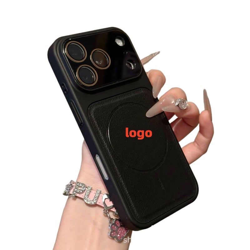 Acrylic MagSafe Case for iPhone 17 / 17 Air / 17 Pro / 17 Pro Max with Drop Protection and Strong Magnetic plus Shockproof plus Full Coverage plus Scratch Resistant in Black - Layan Lure - Image 1