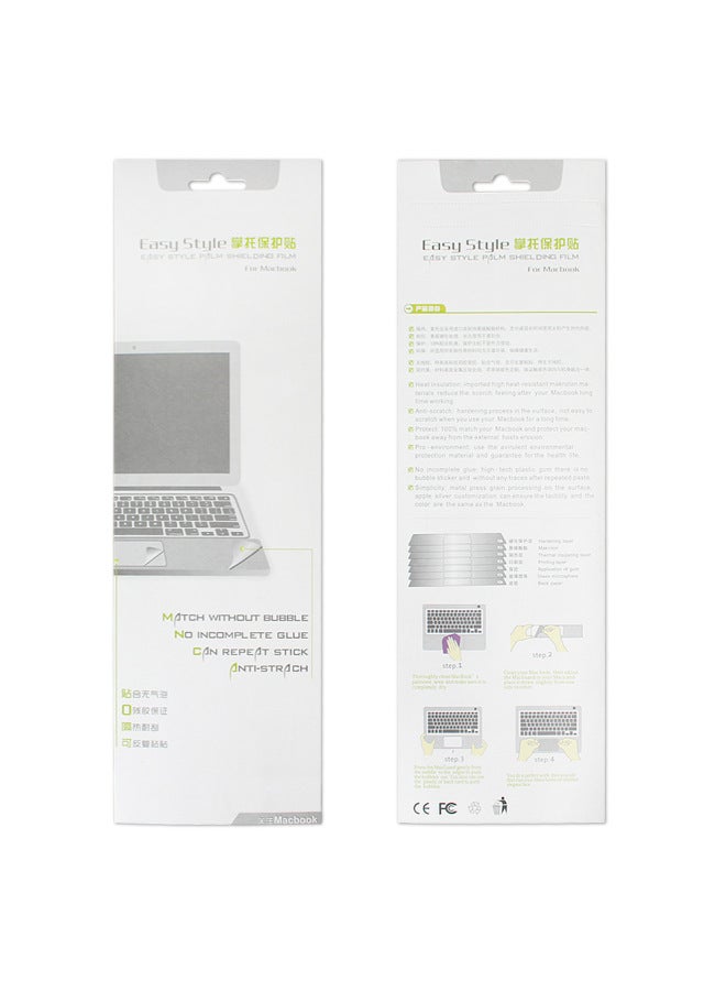Suitable For Apple Macbook Pro Air Half Wrist Protection Film 12/13/15 Inch Notebook Wrist Film-Color:Silver (machine Primary Color)-Dimensions:2016-18 15pro15touch Bra (a1707/a1990)  - Image 5