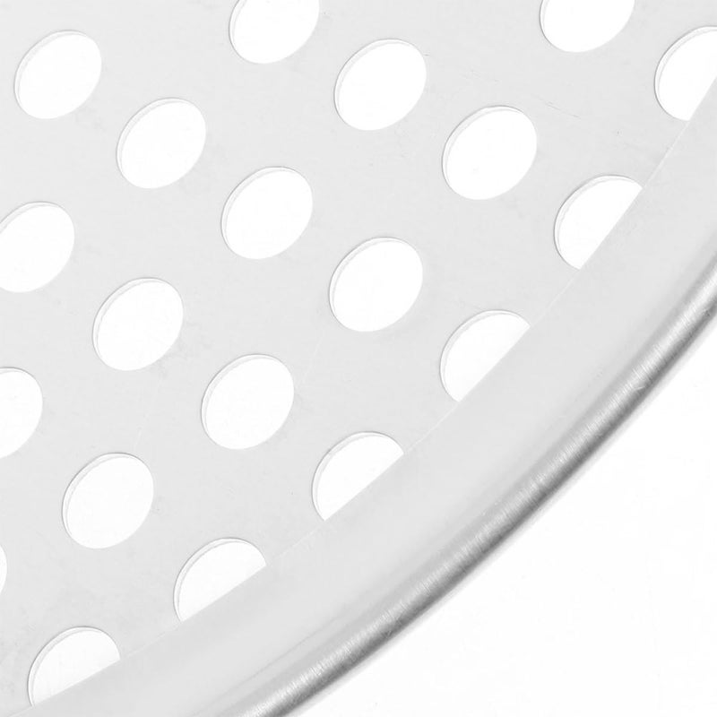 Perforated 10-inch Pizza Pan with Edge Aluminum Alloy round Pizza Baking Tray for Oven Use for Homemade and Restaurant Cooking - Image 3
