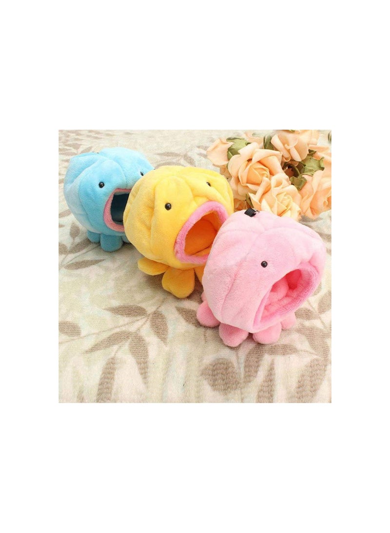 GGOOT Hamster Hut Hamster Bed Warm Beds for Small Animal in Octopus Shape Soft and Warm 10x10CM Blue Creative and Useful - Image 5