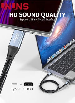 UNUNS USB C to USB C Cable,2-Pack 3.3ft 100W PD 5A Fast Charging Type C To Type C Cable,Nylon Braided USB-C Cord Charger For iPhone 15/15 Pro/15 Plus/15 Pro Max,Samsung S22,iPad,All USB C Port  - Image 3