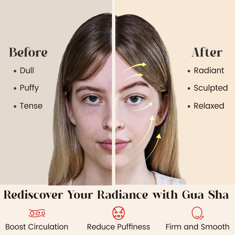 Rena Chris Gua Sha Facial Tools: Jade Stone Guasha Tool for Face Acupuncture Therapy, Facial Massager for Jawline Sculpting and Puffiness Reducing (Green) - Image 2