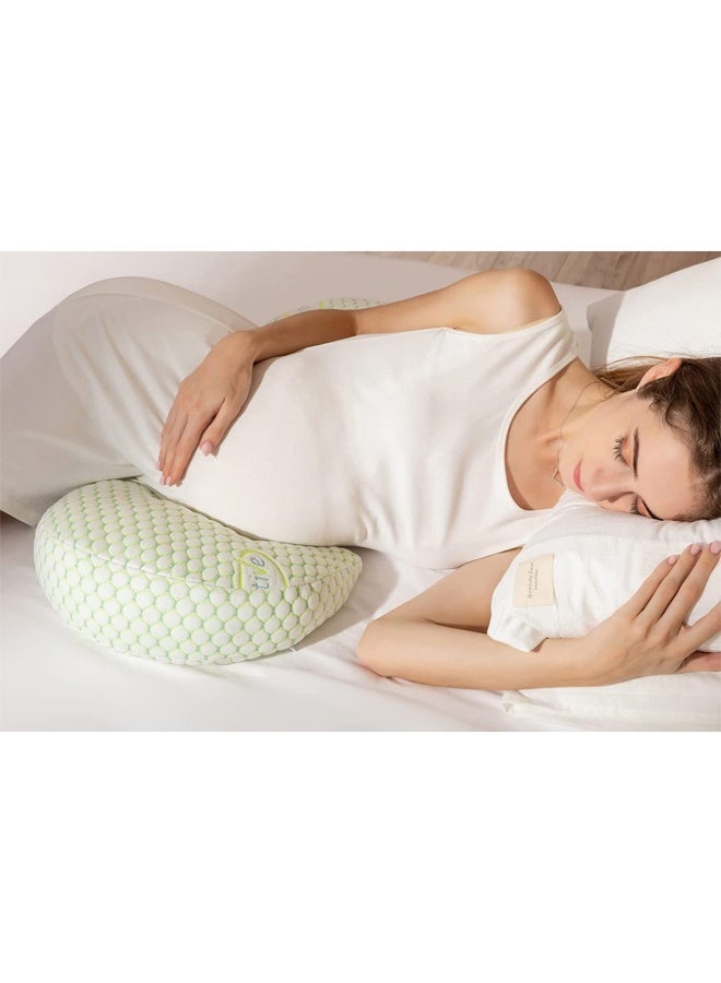 DUNISO Pregnancy Pillows for Sleeping,Maternity Pillow with Adjustable and Removable Cooling Cover ，Soft Pregnancy Body Pillow Support for Back, Legs, Belly,Hips of Pregnant Women  - Image 4