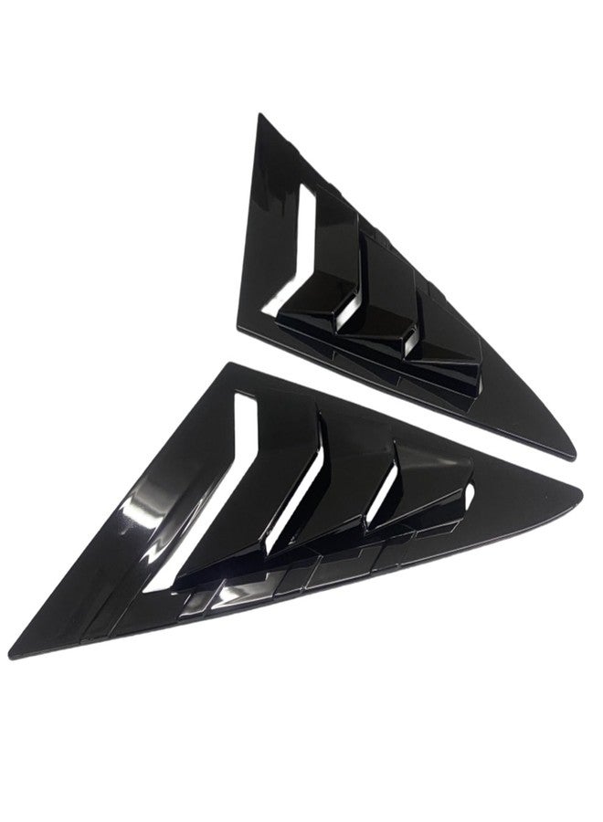 Venveal Front Side Window Louvers Compatible with V-W Volks-wagen Golf 7 MK7 7.5 GTI R 2013-2019 Sports Car Front Side Window Louvers Blinds Sunshade Accessories Exterior(Glossy Black) - Image 5