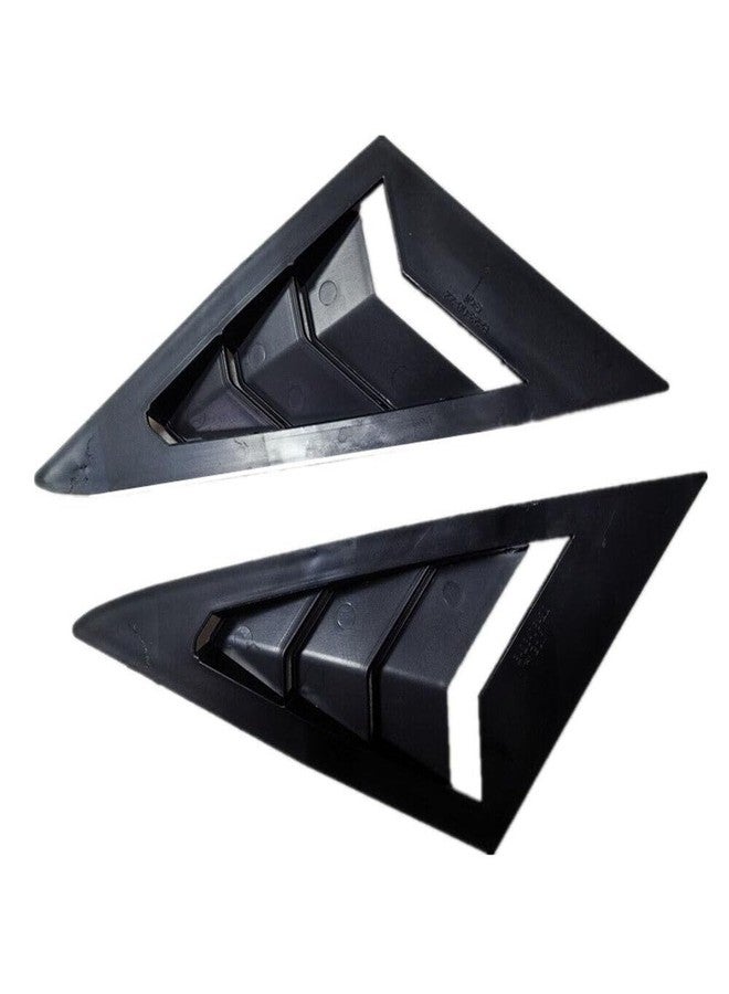 Venveal Front Side Window Louvers Compatible with V-W Volks-wagen Golf 7 MK7 7.5 GTI R 2013-2019 Sports Car Front Side Window Louvers Blinds Sunshade Accessories Exterior(Glossy Black) - Image 3