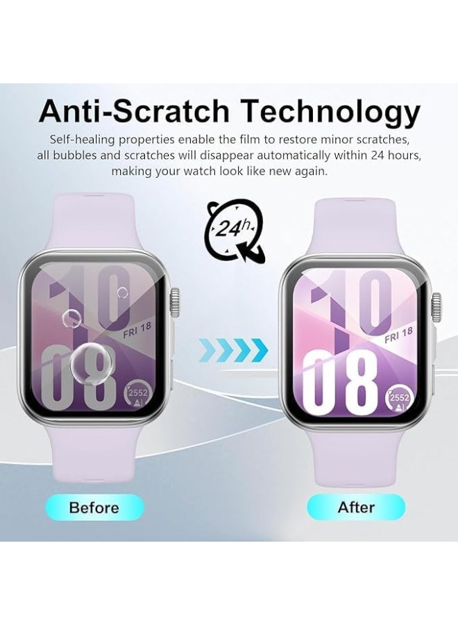 Screen Protector for HUAWEI Watch Fit 4 Pro (2025), Anti-Scratch Ultra-thin Clear PMMA Curved Protective Film Cover Accessories for Huawei Fit 4 Pro - Image 3