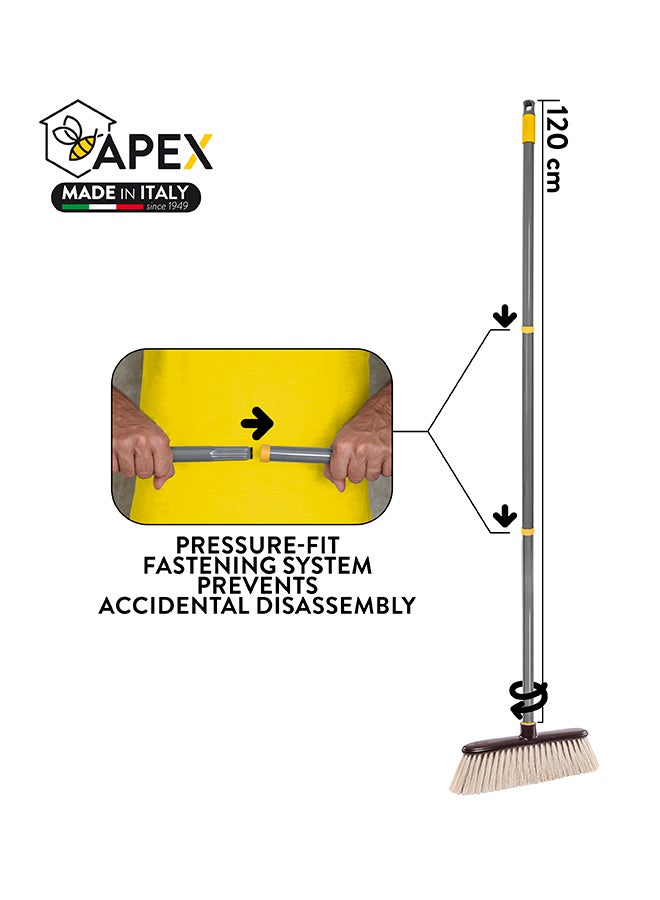APEX Broom for wooden floors & 3-parted handle - Image 3