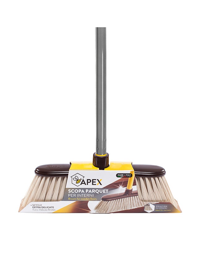 APEX Broom for wooden floors & 3-parted handle - Image 1