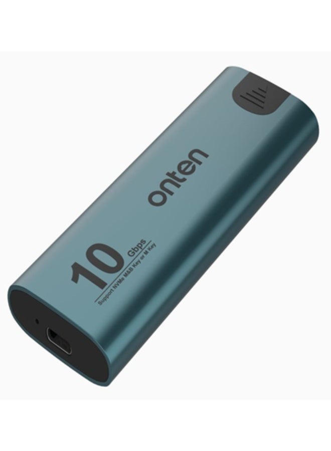 أونتن حافظة ONTEN OTN-UCA322 لأقراص M.2 NVMe SSD، تدعم واجهة USB 3.2 Gen 2 Type-C بسرعة نقل بيانات تصل إلى 10 جيجابت في الثانية؛ حافظة خارجية محمولة من الألومنيوم تتميز بنقل سريع للبيانات وكفاءة في تبديد الحرارة، ومناسبة لأجهزة الكمبيوتر المكتبية والمحمولة، وأجهزة الألعاب، والاستخدام الاحترافي. - Image 1