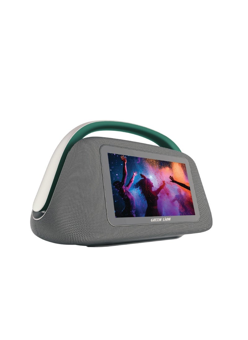 GREEN LION Buenos Aires Speaker with 10.1 Inches Display and HD Touch Display / USB/AUX/HDMI/MIC/TF/RF/Guitar Input / 8 Hours Non-Stop Play Time / High Quality Sound Play List - Black  - Image 1