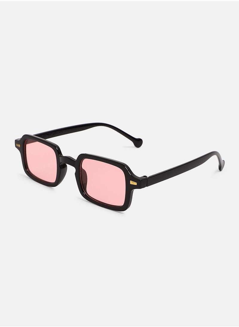 Haute Sauce Women's The Sonic Rectangular Sunglass - Onyx Black  - Image 4