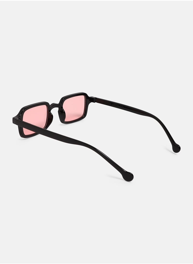 Haute Sauce Women's The Sonic Rectangular Sunglass - Onyx Black  - Image 5