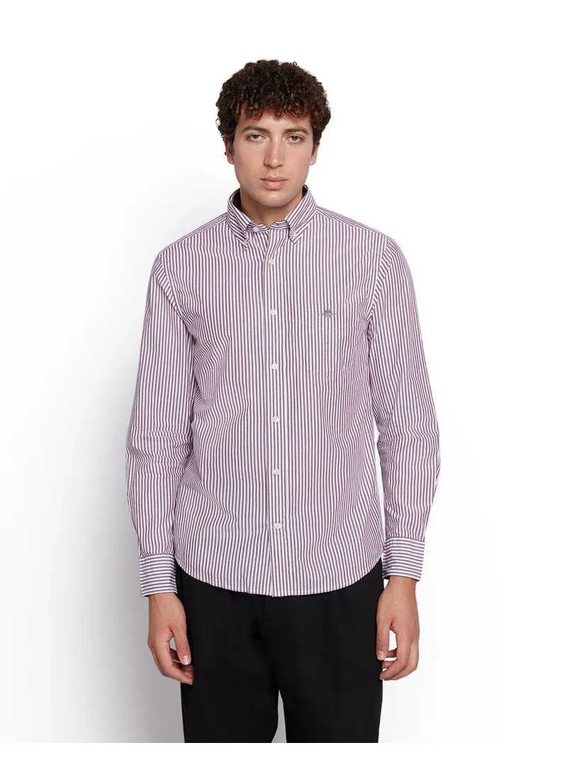 غانت Gant Men’S Regular Fit Poplin Banker Stripe Shirt