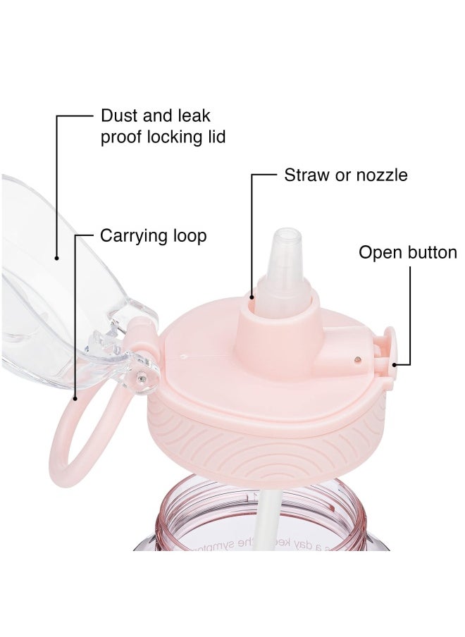 Generic - Pregnancy Water Bottle Bpa Free Intake Tracker Weekly Milestone Stickers Pregnancy Gifts For First Time Moms Must Haves Essentials Pink - Image 1