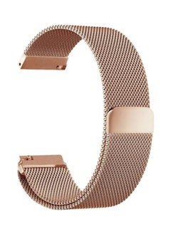 Milanese Stainless Steel Replacement Watchband For Huawei Watch GT2 Pro / Amazfit GTR 2 Rose Gold