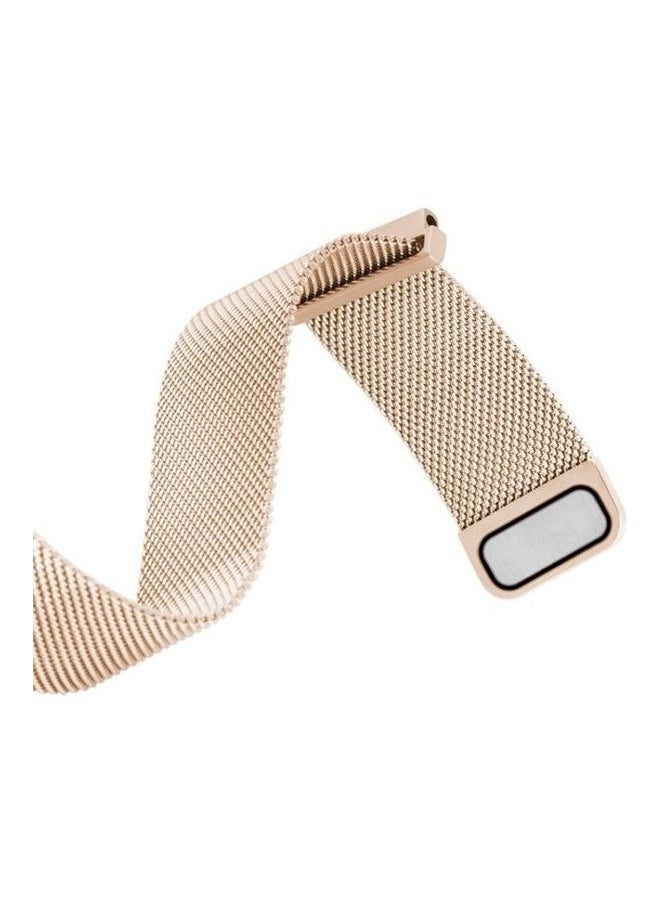 NIBEMINENT - Milanese Stainless Steel Replacement Watchband For Huawei Watch GT2 Pro / Amazfit GTR 2 Rose Gold - Image 1